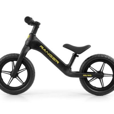 Detské odrážadlo/bicykel Ranger Flash svietiace disky - čierna