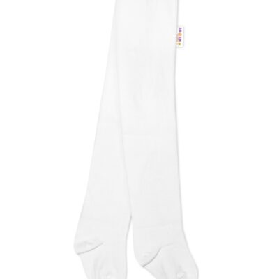 Detské pančucháče bavlnené - biele, veľ. 56/62