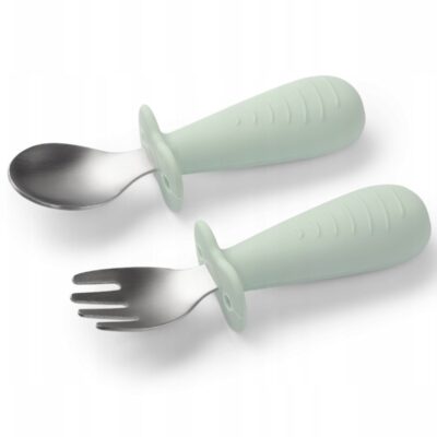 Detské príbory z nerezovej ocele - mätové