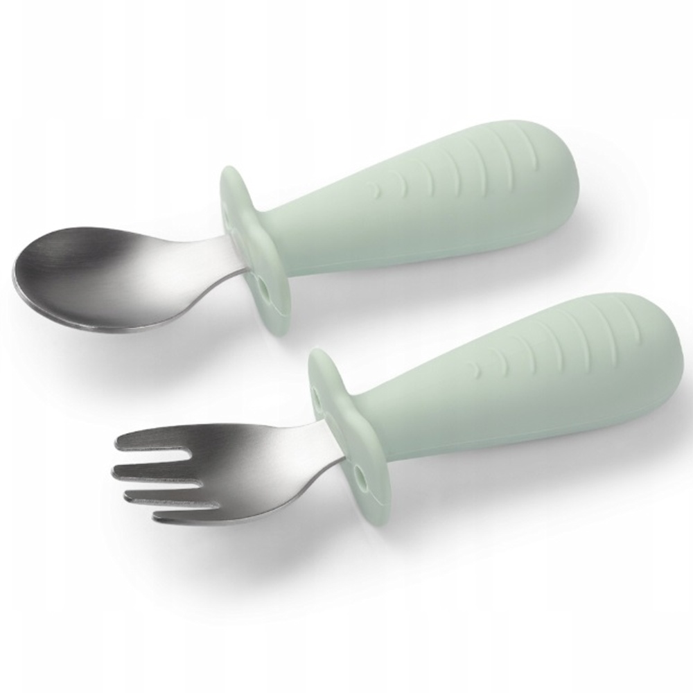 Detské príbory z nerezovej ocele - mätové