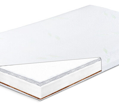 Detský matrac do postieľky 60x120cm, kokos, pena, pohánka Luxe, Aloe