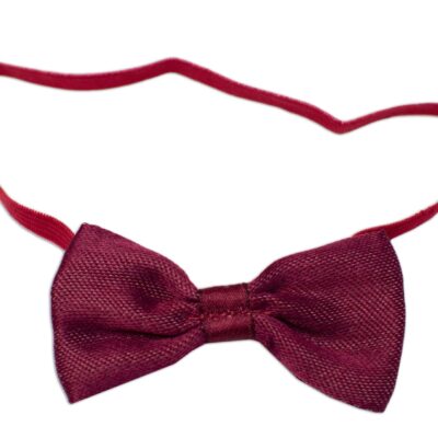 Detský motýlik na gumičke so vzorom Mrofi, bordó, veľ. 80