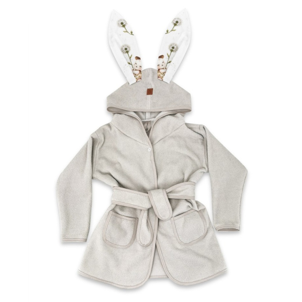 Detský termožupan s uškami Kocúrik a púpava - béžový