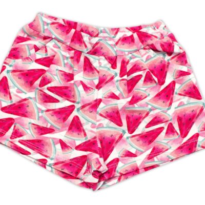 Dievčenské kraťasy s vreckami, bavlna Melóny, Mrofi, ružové