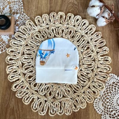 Dojčenská čiapočka Mamatti, Balón - biela, veľ. 68