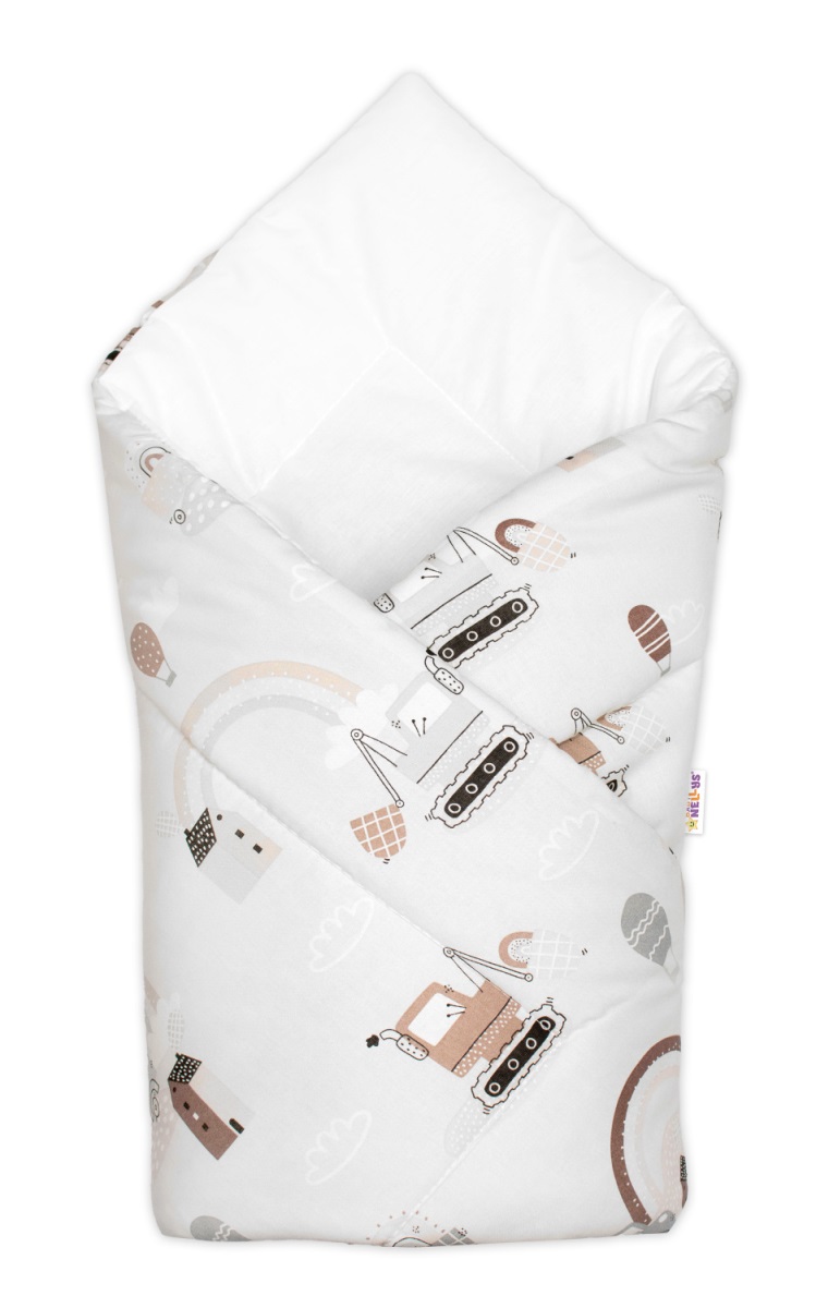 Dojčenská zavinovačka Klasik Malý staviteľ, šedá