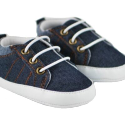 Dojčenské capáčky/topánočky, plátené, jeans, Boy