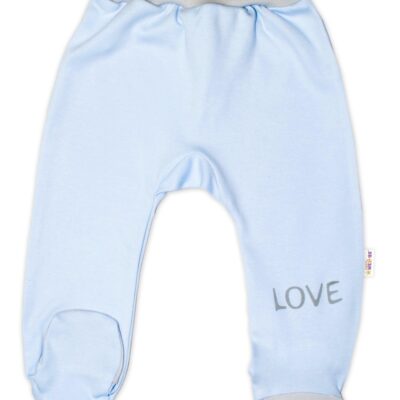 Dojčenské polodupačky, modré - Love, veľ. 62