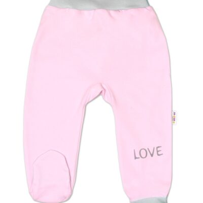 Dojčenské polodupačky, ružové - Love, veľ. 62
