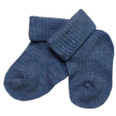 Dojčenské ponožky, jeans, veľ. 6-9 m
