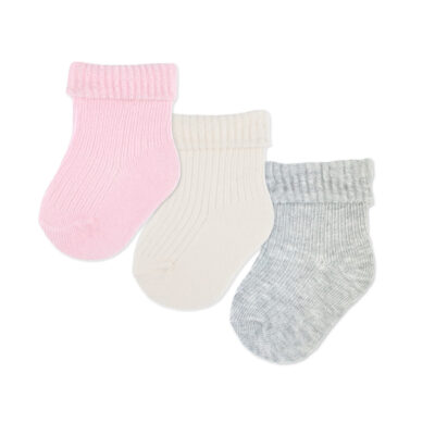 Dojčenské ponožky, sada 3 páry, GIRL, 3-6m, 62/68