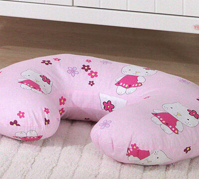 Dojčiace vankúš - Mačka Kitty - růžová