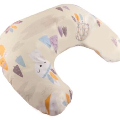 Dojčiace vankúš/podkova, bavlna, Indián - béžový