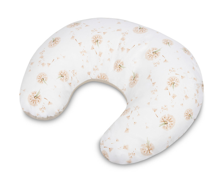 Dojčiace vankúš, podkova, mušelín, bavlna, Púpava, béžová
