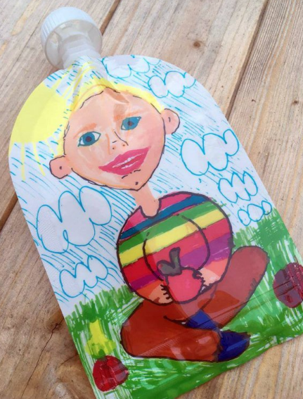 Domky: Klasická plniteľná kapsička (maľovaná)