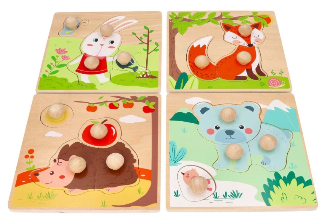 Drevené puzzle vkladačka: 4 ročné obdobia