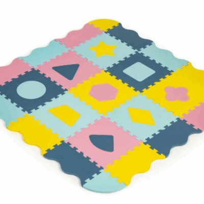 ECO TOYS: Detské penové puzzle Tvary (37 dielov)