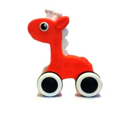 Edukačná hračka: Ťahacia Maxi Žirafka (oranžová)