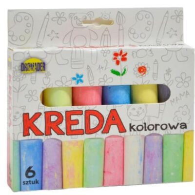Farebné chodníkové kriedy (6ks)