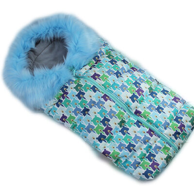 Baby Nellys: Fusak Eskymo s kožušinkou (medvede)