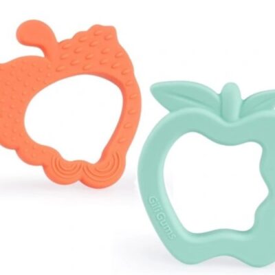 GiliGums: Sada hryzátok Ovocie (oranžovo/zelené)