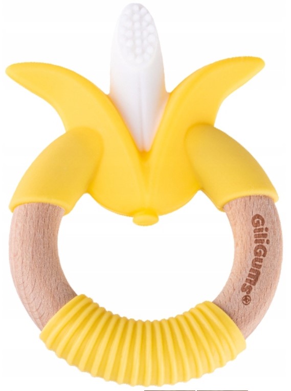GiliGums: Silikónové hryzátko Kukurica (žlté)