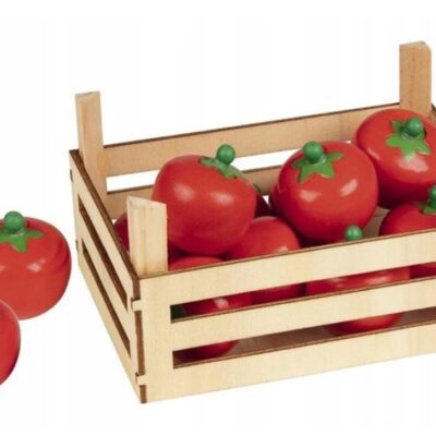 Goki: Drevený košík s paradajkami