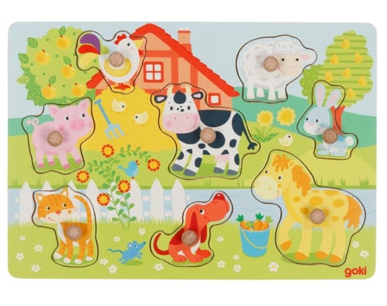 Goki: Edukačná vkladačka Farma