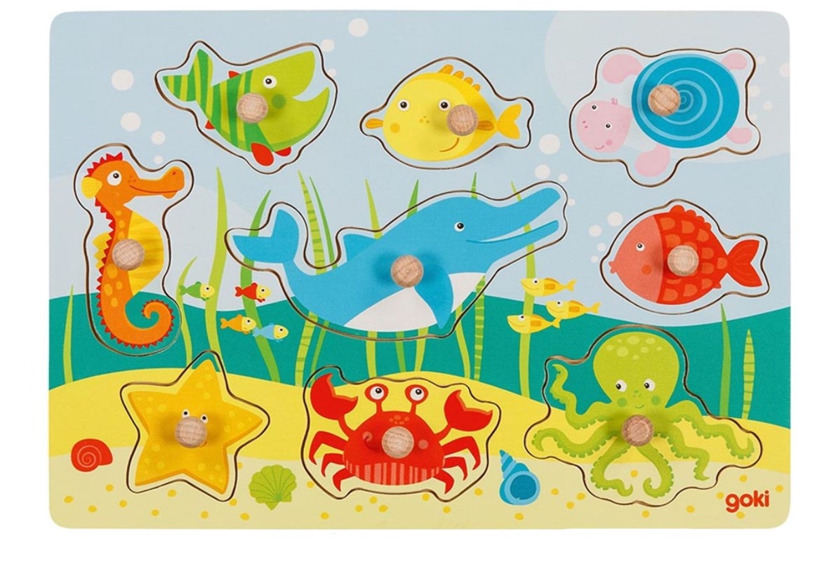 Goki: Edukačná vkladačka Morský svet