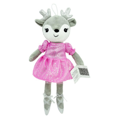 Handrová bábika, srnka Baletka, 35 cm - ružová