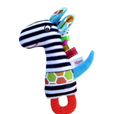 Hencz Toys: Edukačná hračka ZEBRA (pískadlo, hryzátko)