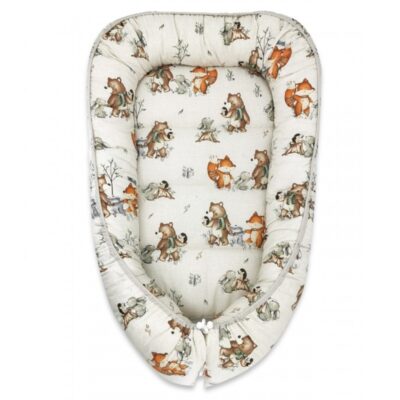 Hniezdočko, kokon pre bábätko, bavlna, Friends time - latte