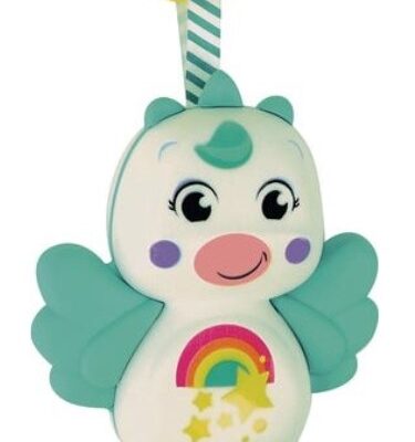 Interaktívna hrkálka Baby, Jednorožec, tyrkys