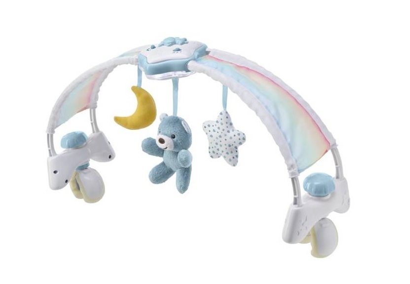 Interaktívny panel s melódiou a lampičkou (modrý)