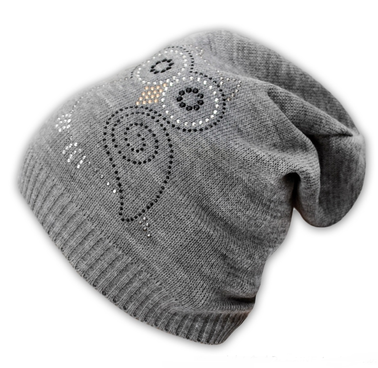 Baby Nellys: Čiapka Malá sova (sivý melír)