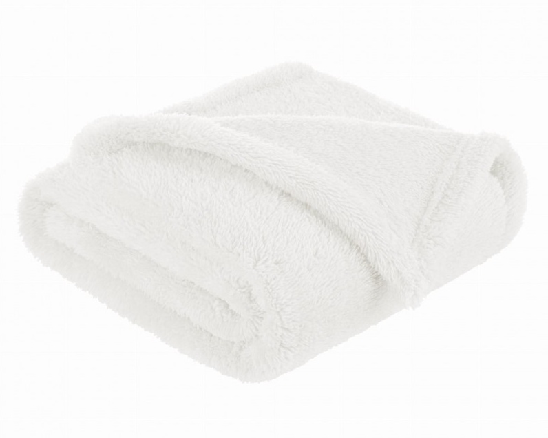 Jemná fleecová dečka 80 x 100 cm, krémová