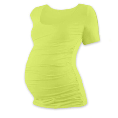 JOŽÁNEK Tehotenské tričko krátky rukáv JOHANKA - svetlo zelená