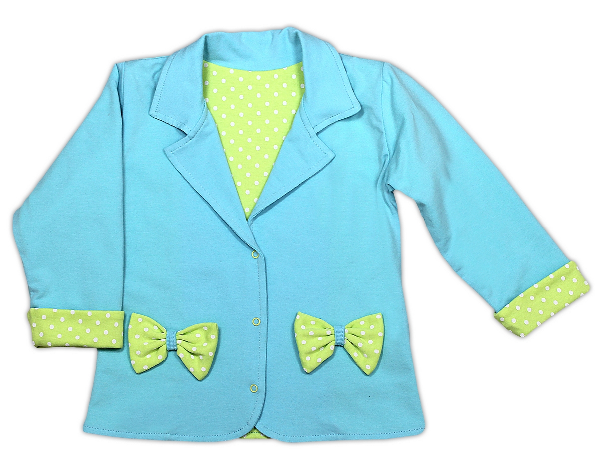 Kabátik/sáčko NICOL KVETINKA - sv. modrá, vel. 80