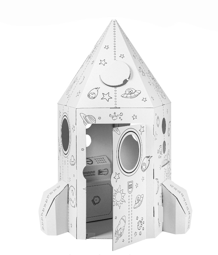 Kartónová vesmírna raketa, stredná