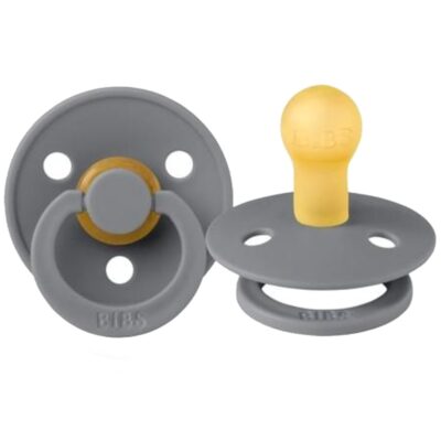 Kaučukový cumlík, BIBSKaučukový cumlík BIBS, 0-6 m, sivý