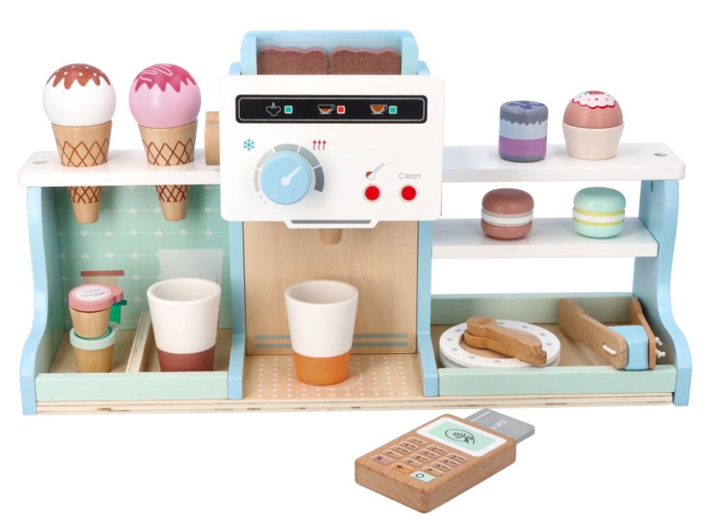 Kaviareň so zmrzlinou, drevo, Adam Toys