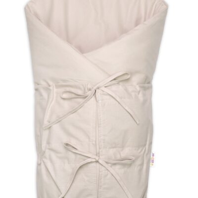 Klasická retro zavinovačka NATURE šnurovacia s výplňou - béžová