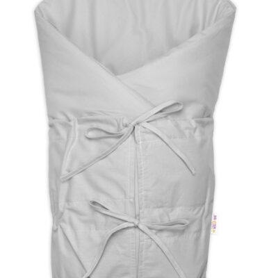 Klasická retro zavinovačka NATURE šnurovacia s výplňou - sivá