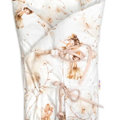 Klasická retro zavinovačka šnurovacia s výplňou, Elfí víla béžová