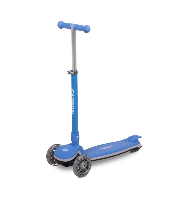 Kolobežka pre deti, 3 kolesová carbon - modrá