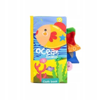 Kontrastná senzorická knižka Oceán Animal, viacfarebná