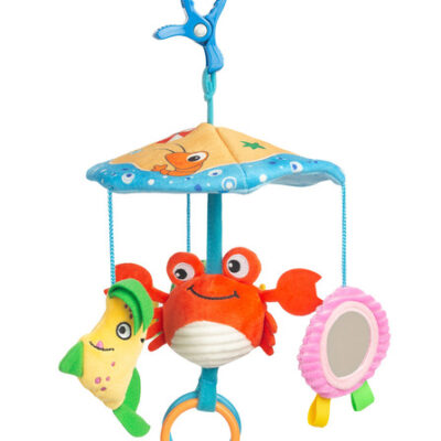 Kontrastný kolotoč nielen do kočíka Colorful - Krabík