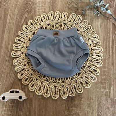 Kraťasky/bloomers bavlna Mamatti, Dino park - šedé