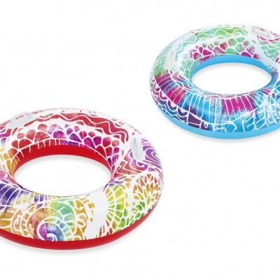 Nafukovací kruh s úchytmi 91cm (2 farby)