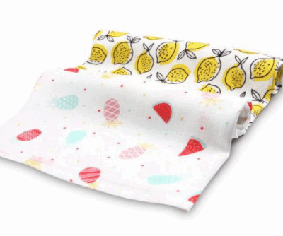 Lagarto Verde: Bambusové plienky 2ks (biele/žlté)